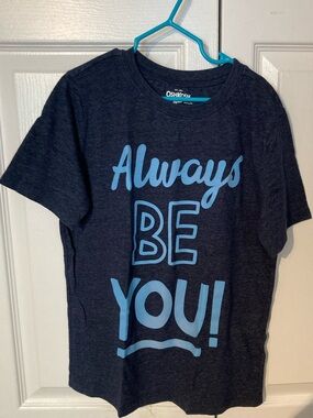 OshKosh B'gosh Navy Short-Sleeve Tee with Light Blue Graphic